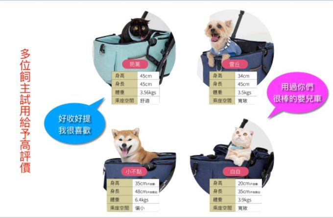 美國卡普奇Capucci - 可分離式座艙自動秒收寵物車-經典灰