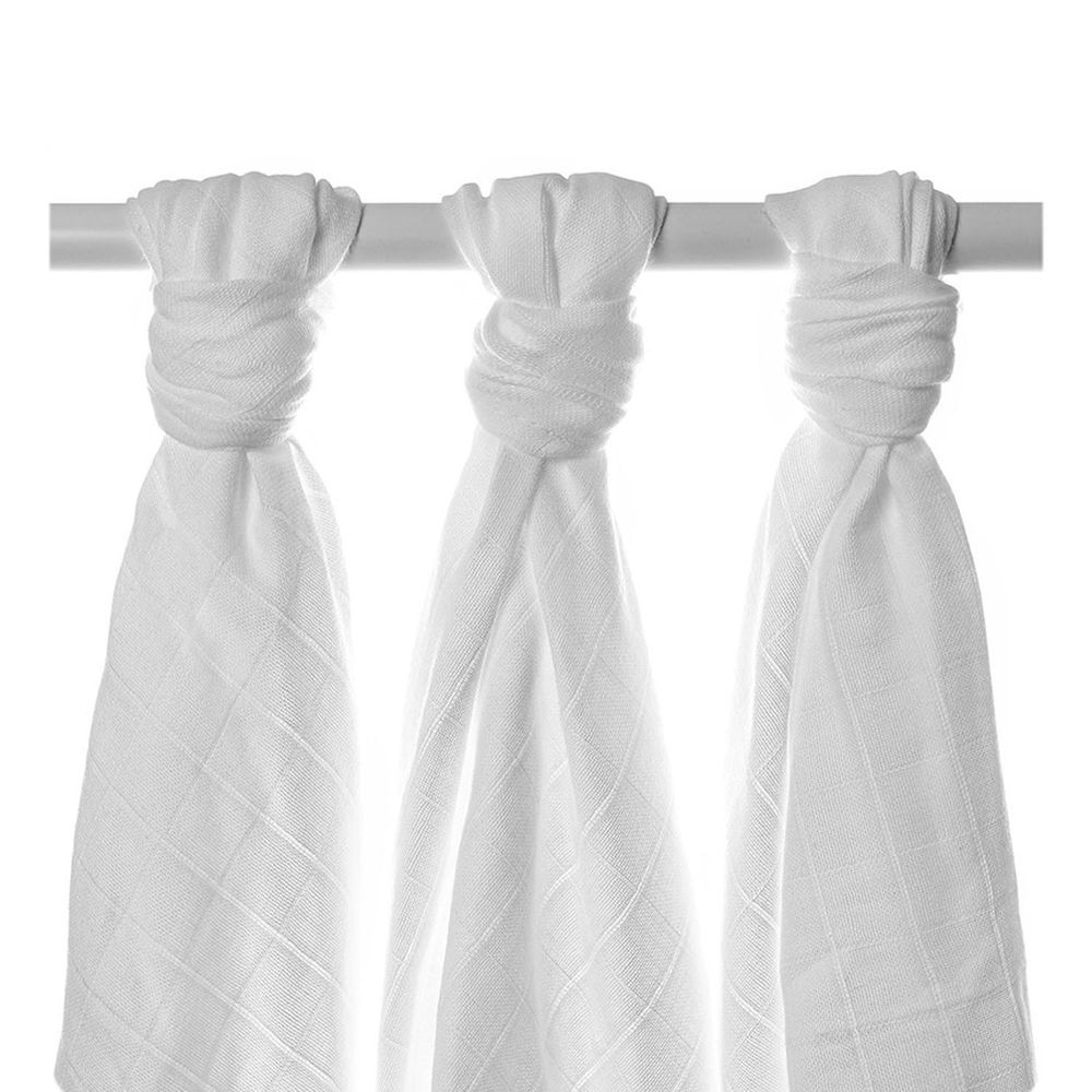 捷克 XKKO - 好時光有機棉紗布巾-白色 (90*100)