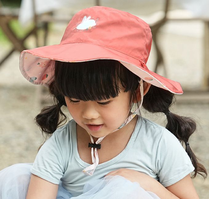 Brille Brille - 甜蜜兔寶雙面帽UPF50+ (3-10歲(頭圍46-56cm))
