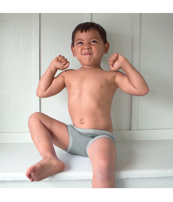 美國 green sprouts - 小綠芽有機棉學習褲2入組-粉藍組