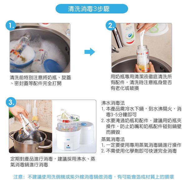 德國 NUK - 母乳儲存瓶4支