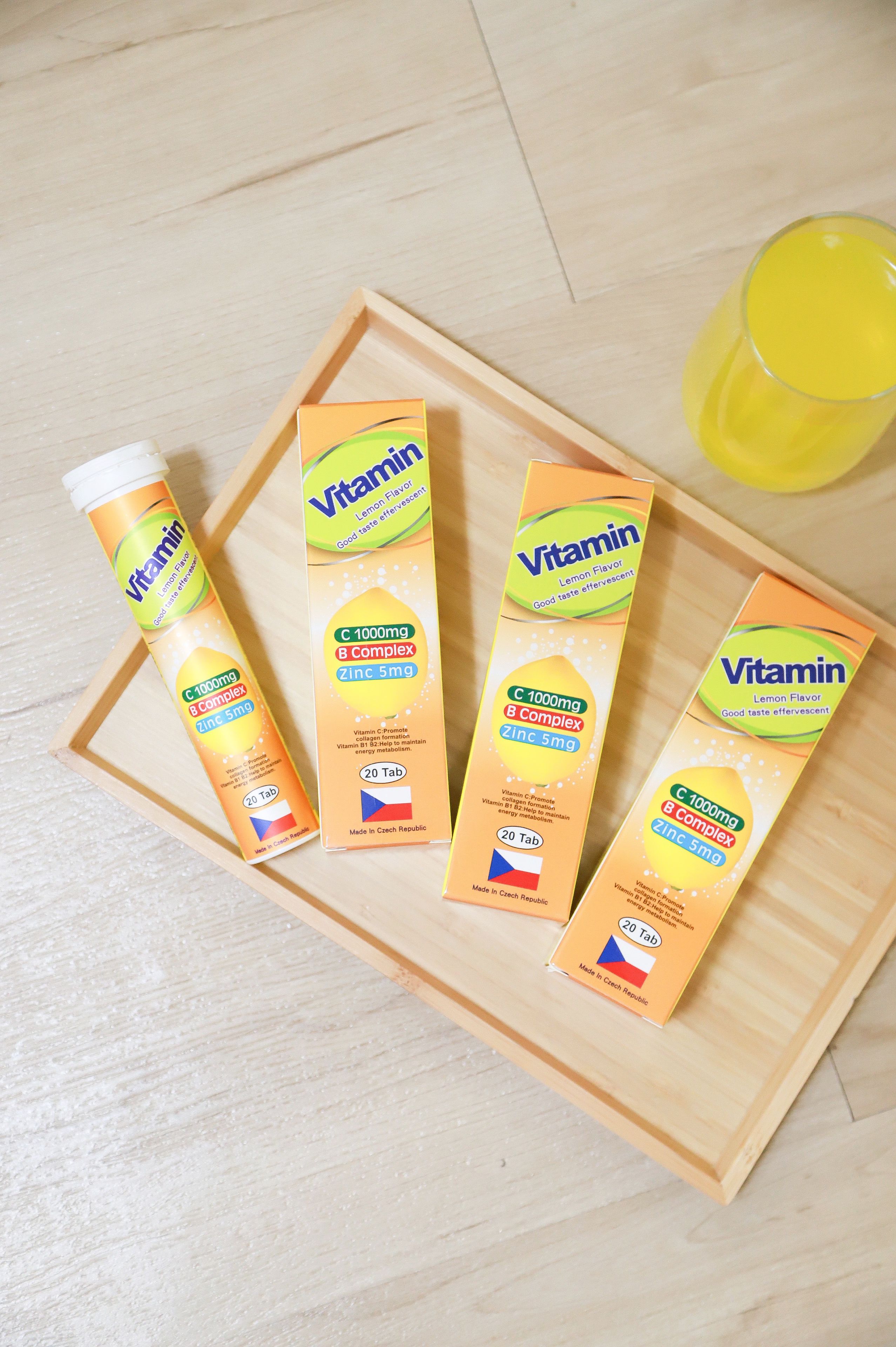 維生素C+鋅+B群 發泡錠-20錠