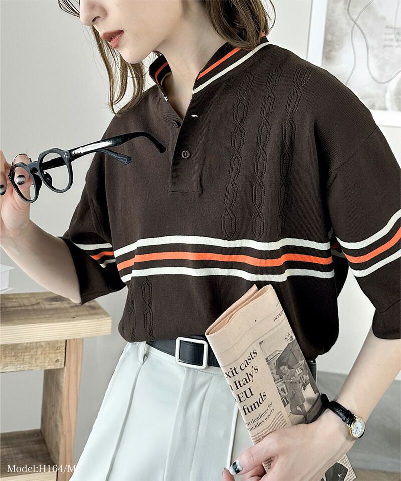 日本 Classical Elf - 翻領復古透氣短袖上衣-孔雀藍