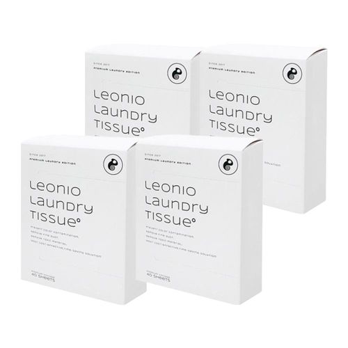 韓國 Leonio - 衣物防染吸色洗衣紙巾-4盒(160片)