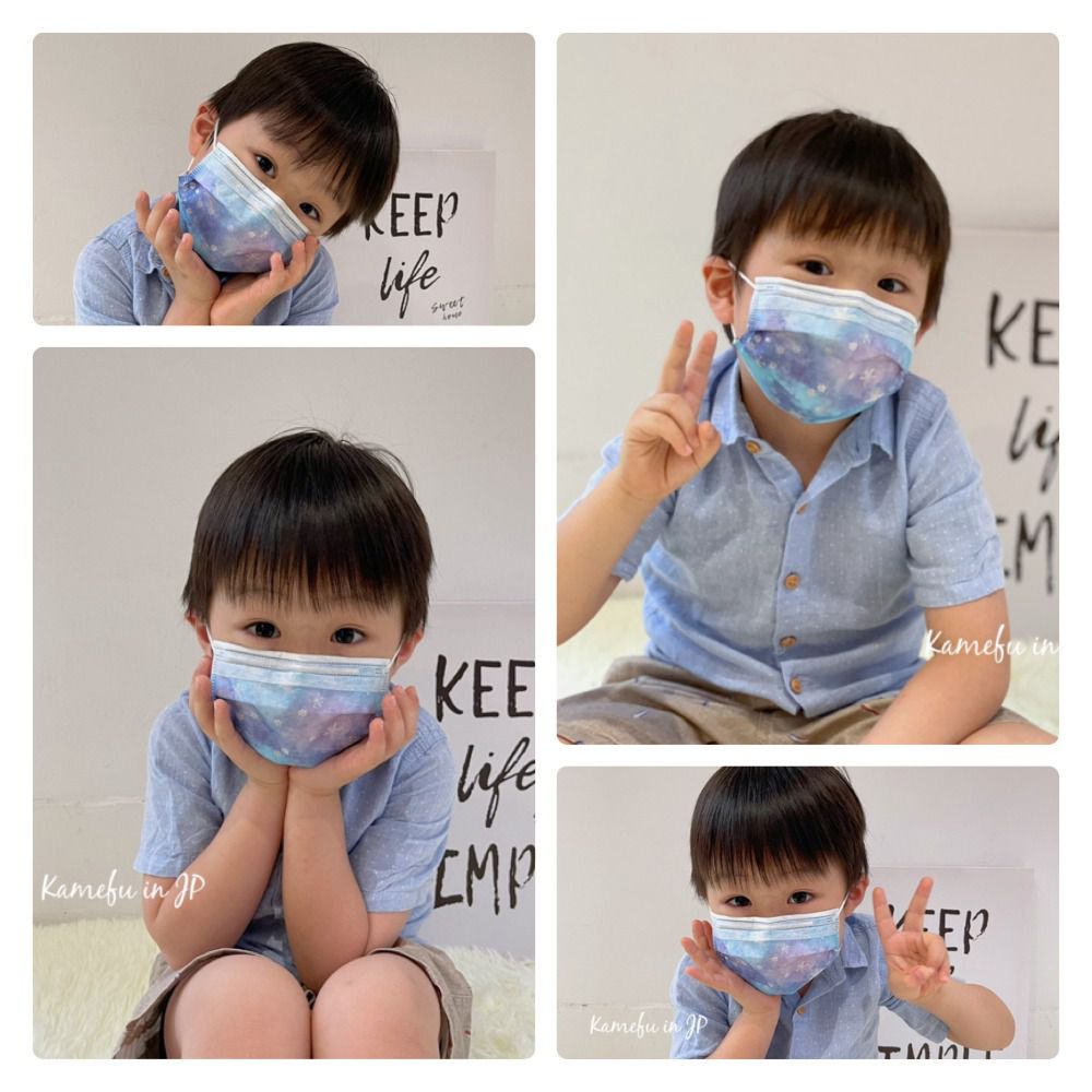 東野 - 台灣製/雙鋼印醫療級親子口罩(拋棄式未滅菌)-冰雪樂園 (兒童_14.5×9cm)-10入/盒