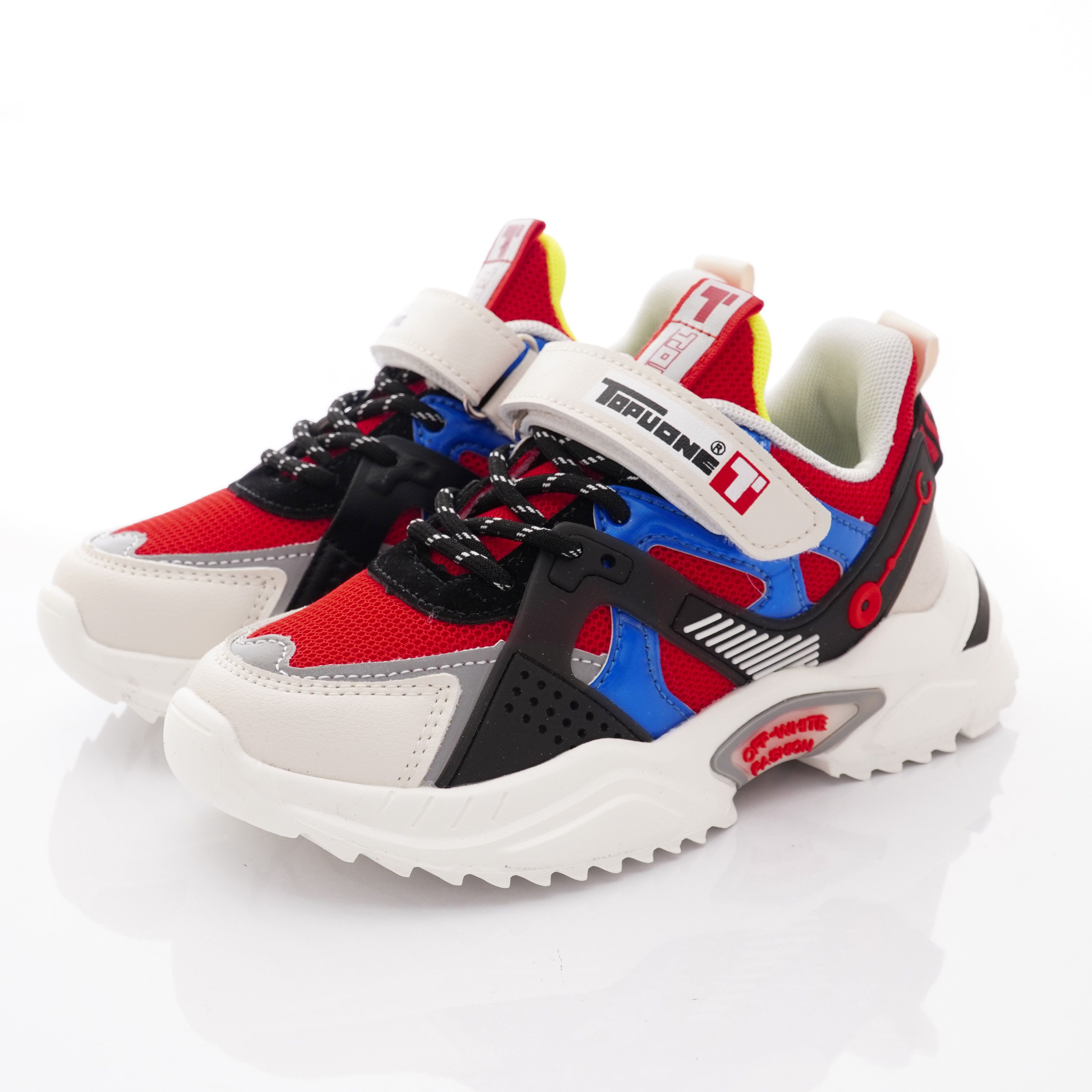 TOPUONE - 韓版機能運動款(大童段)-黑紅