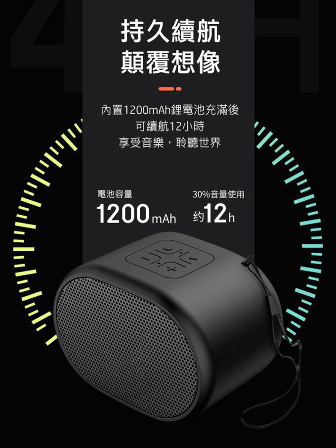 HP-HP惠普 - BTS01 多媒體迷你藍牙音箱 藍牙音響 藍牙喇叭-紅