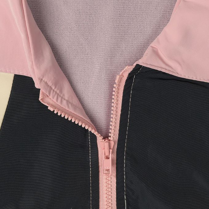 akachan honpo - 夾克外套-復古配色-粉紅色