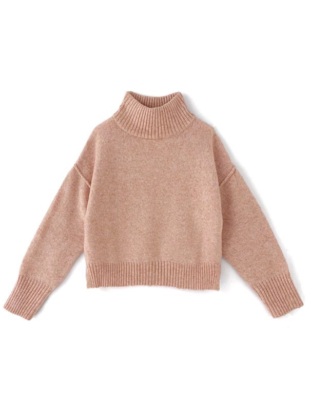 日本 GRL - 聯名款 慵懶落肩修身毛衣-深灰 (F)