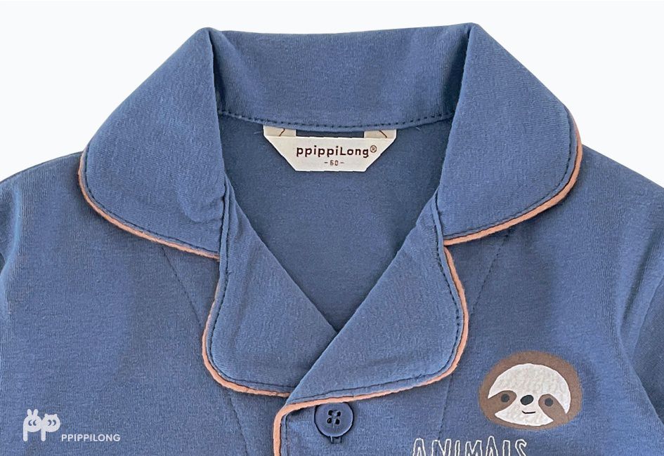 韓國 Ppippilong - 30支棉親膚長袖睡衣套裝-動物好朋友