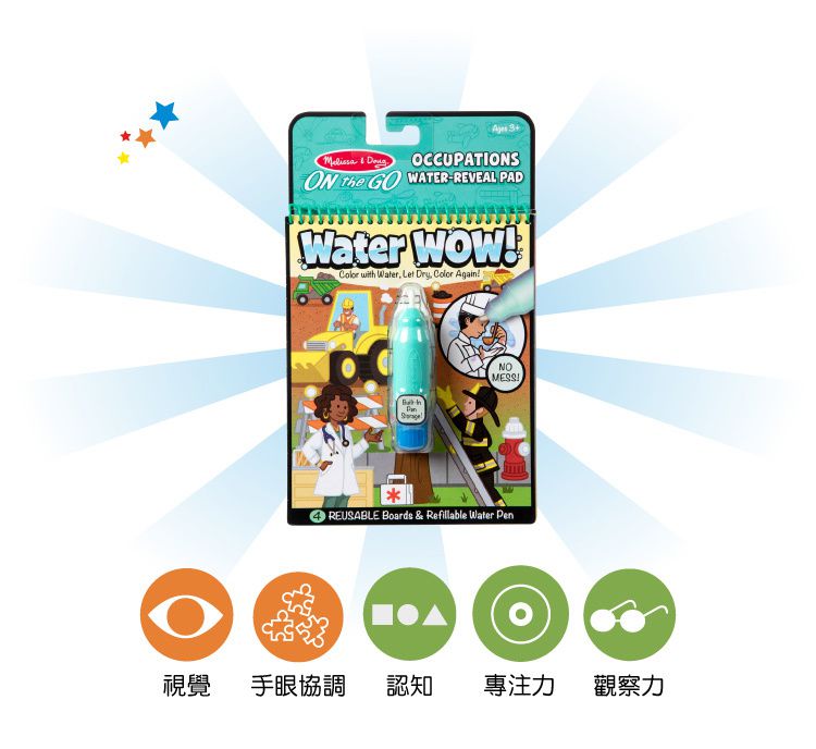 美國瑪莉莎 Melissa & Doug - MD 旅遊樂-水畫冊,職業