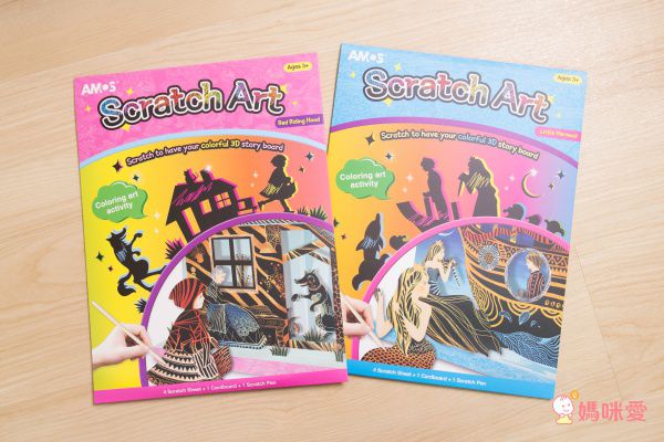 韓國 AMOS - 創意刮畫說故事-小紅帽