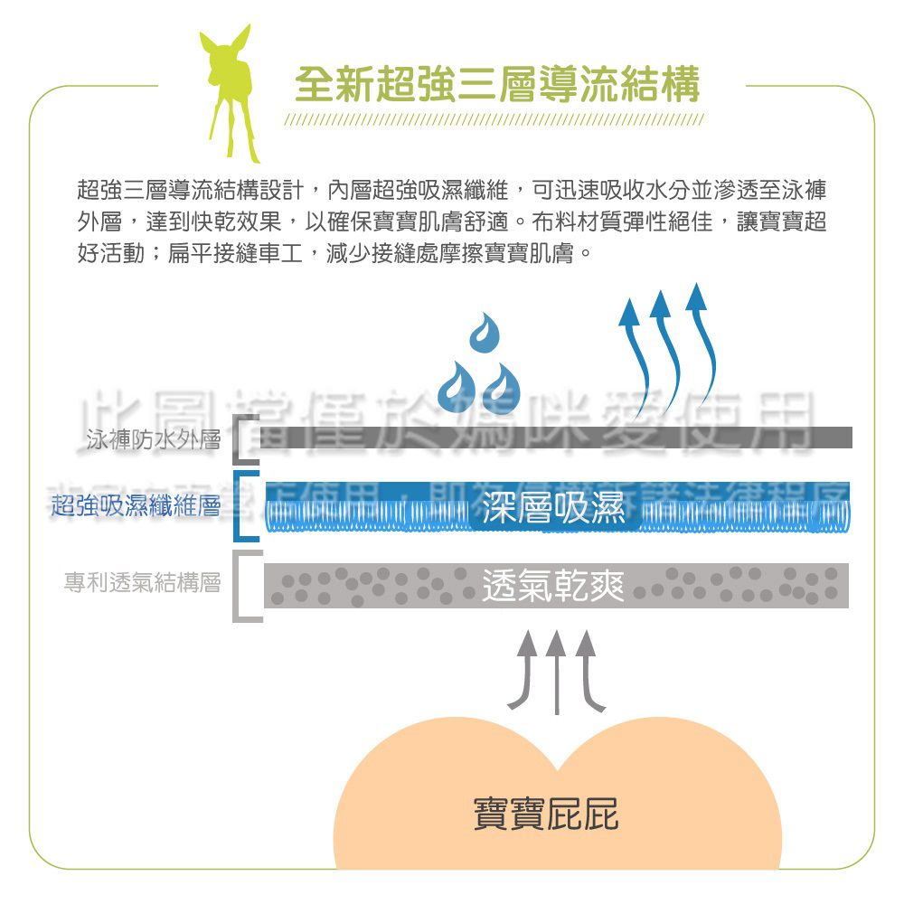 德國 Lassig - 嬰幼兒抗UV游泳尿布褲-棕櫚微風