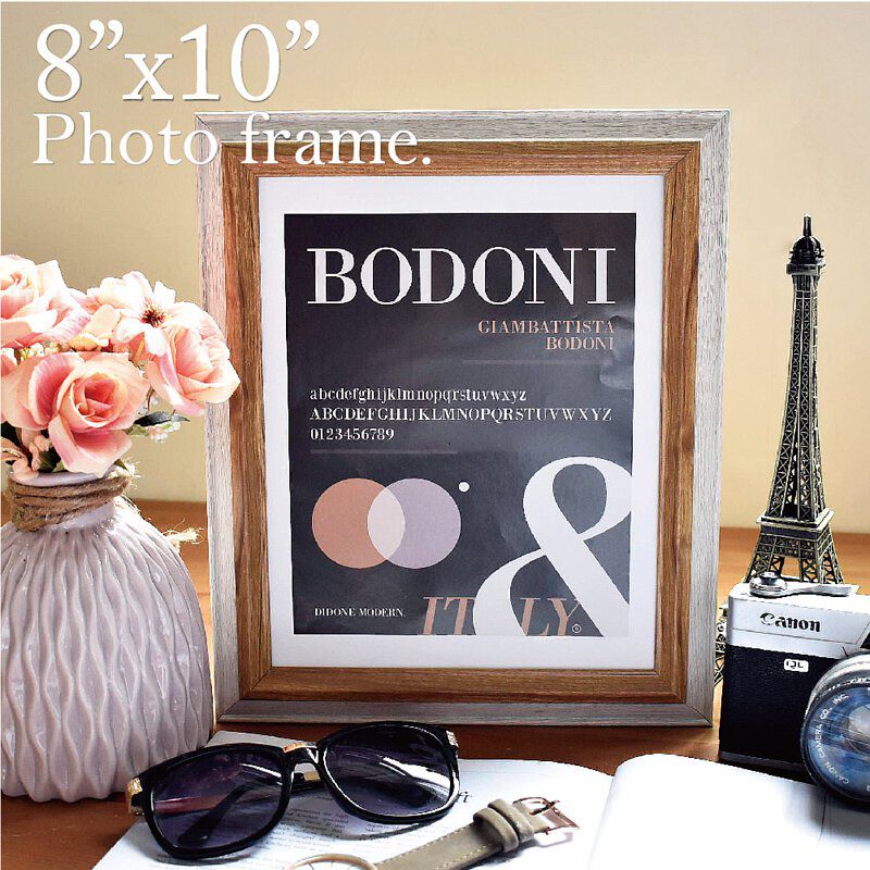 TROMSO - 巴黎撞色木紋8X10相框-原木