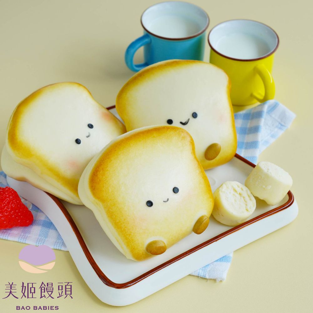 Babycat鮮乳吐司造型刈包-70g