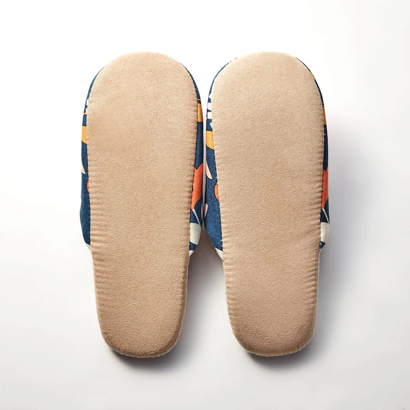 日本千趣會 - mini labo 質感室內拖鞋-石榴花-米粉 (23-25cm)