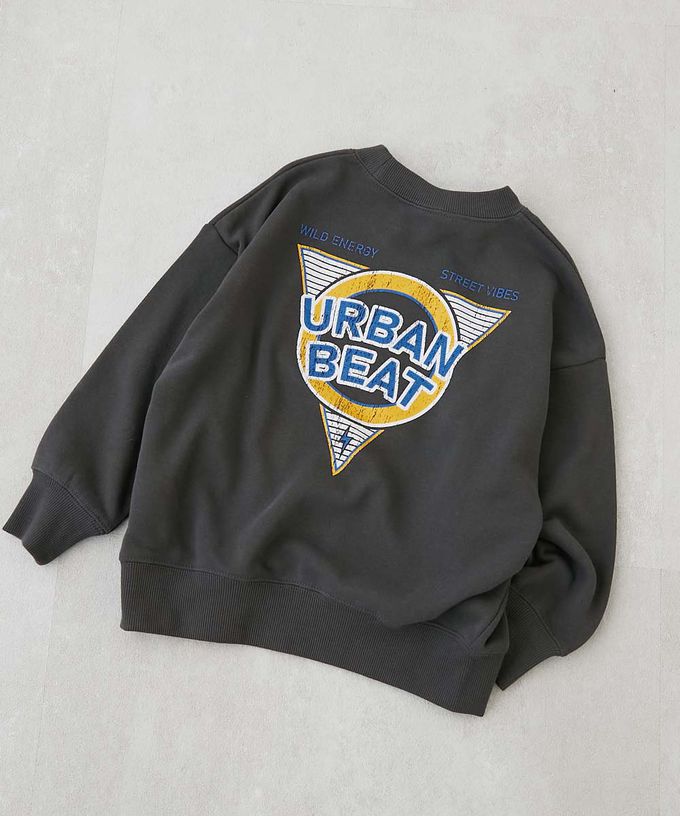 日本 devirock - 熱銷定番 印花縮口長袖上衣-ARKANSAS-酒紅