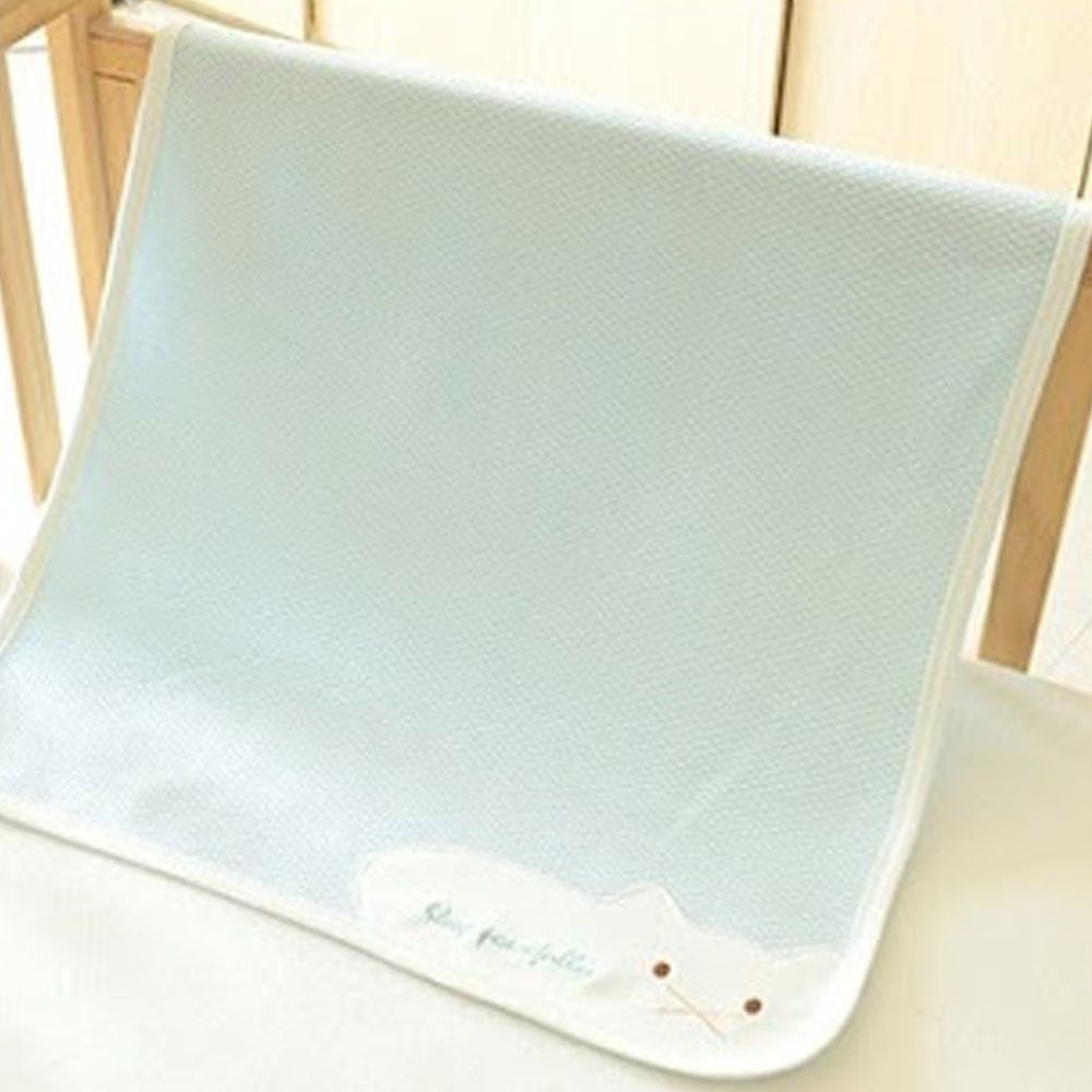 台灣 BabeCosset - 純棉透氣防水隔尿墊-藍色貓咪 (50X70cm)