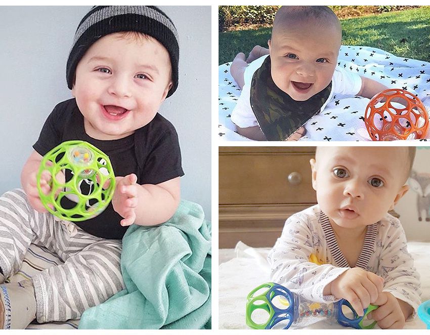 美國Kids II - O'ball沙沙動洞球-經典藍