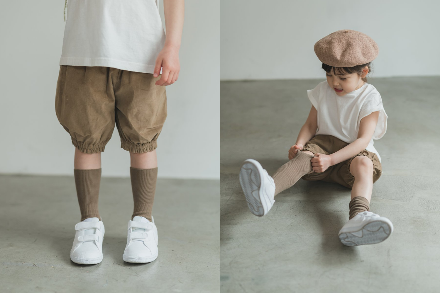 日本 riziere - 純棉澎澎燈籠短褲-摩卡棕