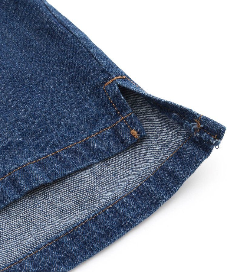 日本 BREEZE - 帥氣印花開襟短袖襯衫-丹寧藍