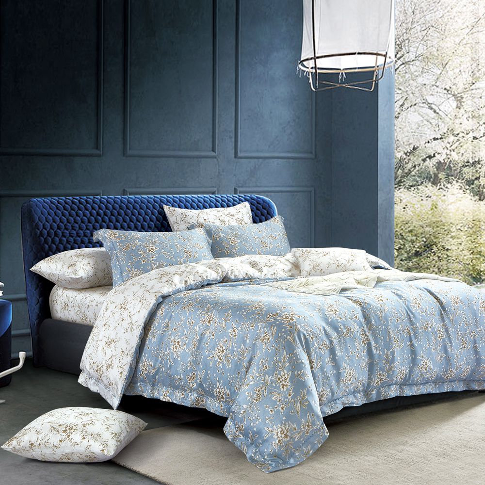 PureOne - 天絲系列．TENCEL寢具組-墨竹 (加大四件式床包鋪棉被套組)