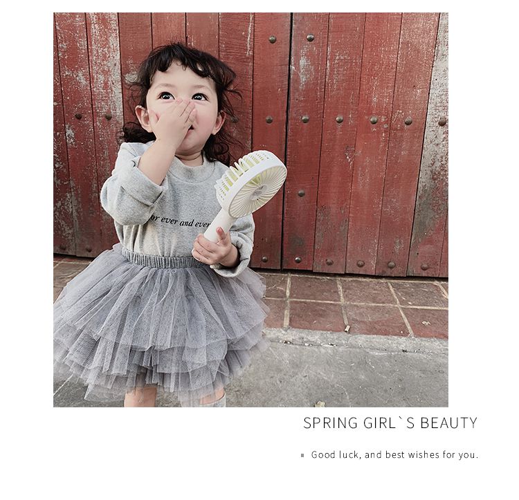 超萌澎澎網紗短裙-白色