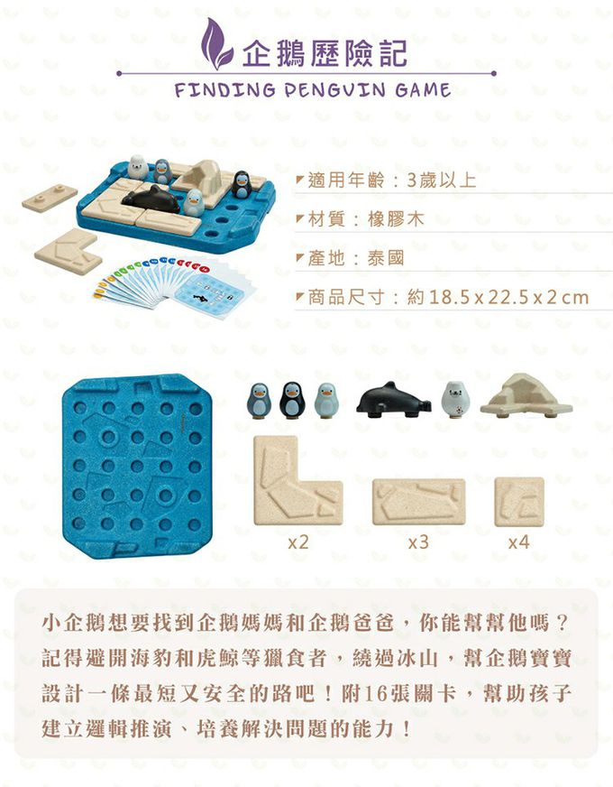 泰國 Plantoys - 企鵝歷險記