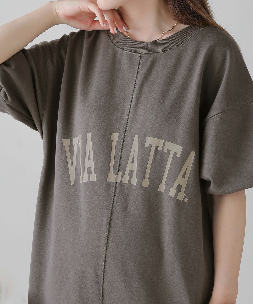 日本 Bou Jeloud - 休閒拉鍊亨利領泡泡袖洋裝-灰