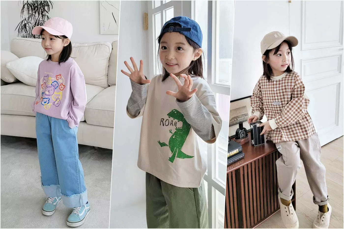 韓國 Peanuts House - YOU字圖案五分袖上衣-紅