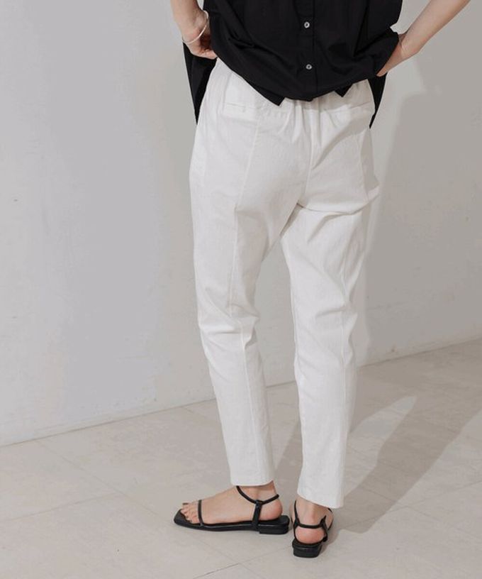 日本 Bab - 接觸冷感 UVcut定番美腳九分褲-葡萄紫