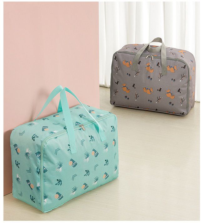 防潮防水棉被/衣物收納袋-樹林-藍色