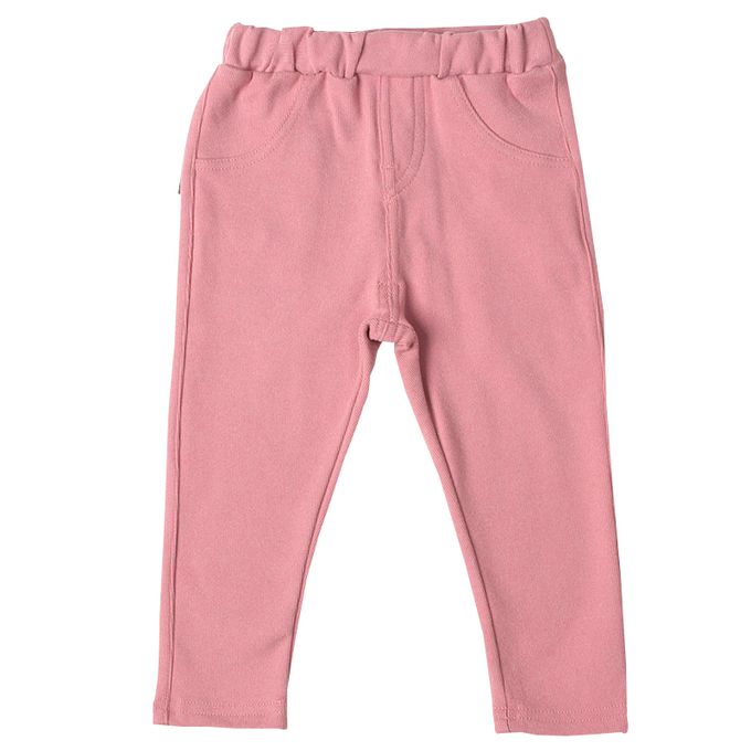 akachan honpo - 直筒褲-粉紅色