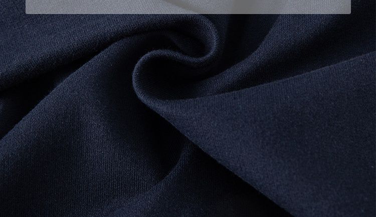 純棉圓領長袖上衣/大學T-迷彩R-霧藍色