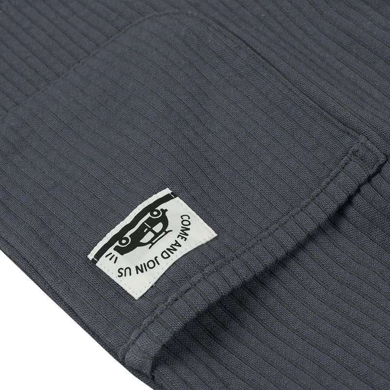 akachan honpo - 短褲 針織泡泡紗-深灰色