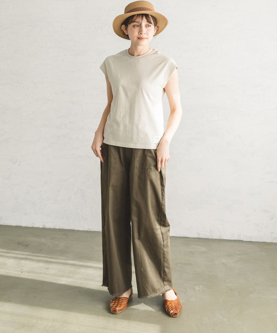 日本 PAIRMANON - 100%柔棉 一分袖短T(媽媽)-薰衣草 (FREE)