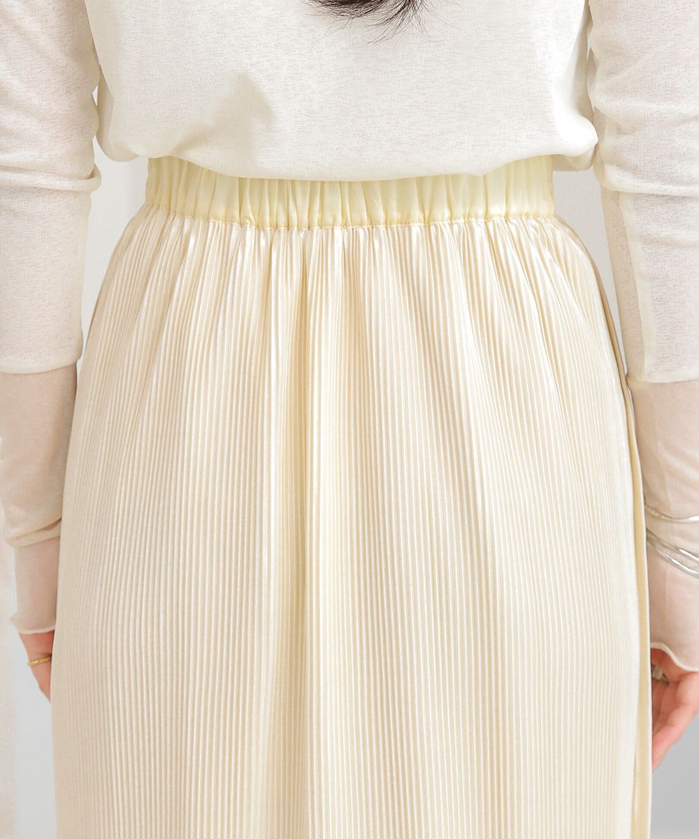 日本 Bab - 2WAY細摺拼接百搭長裙-淺灰