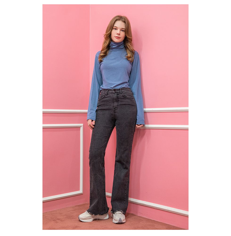 韓國 SOUP - 高領嫘縈混紡內搭衣-象牙白 (Free)