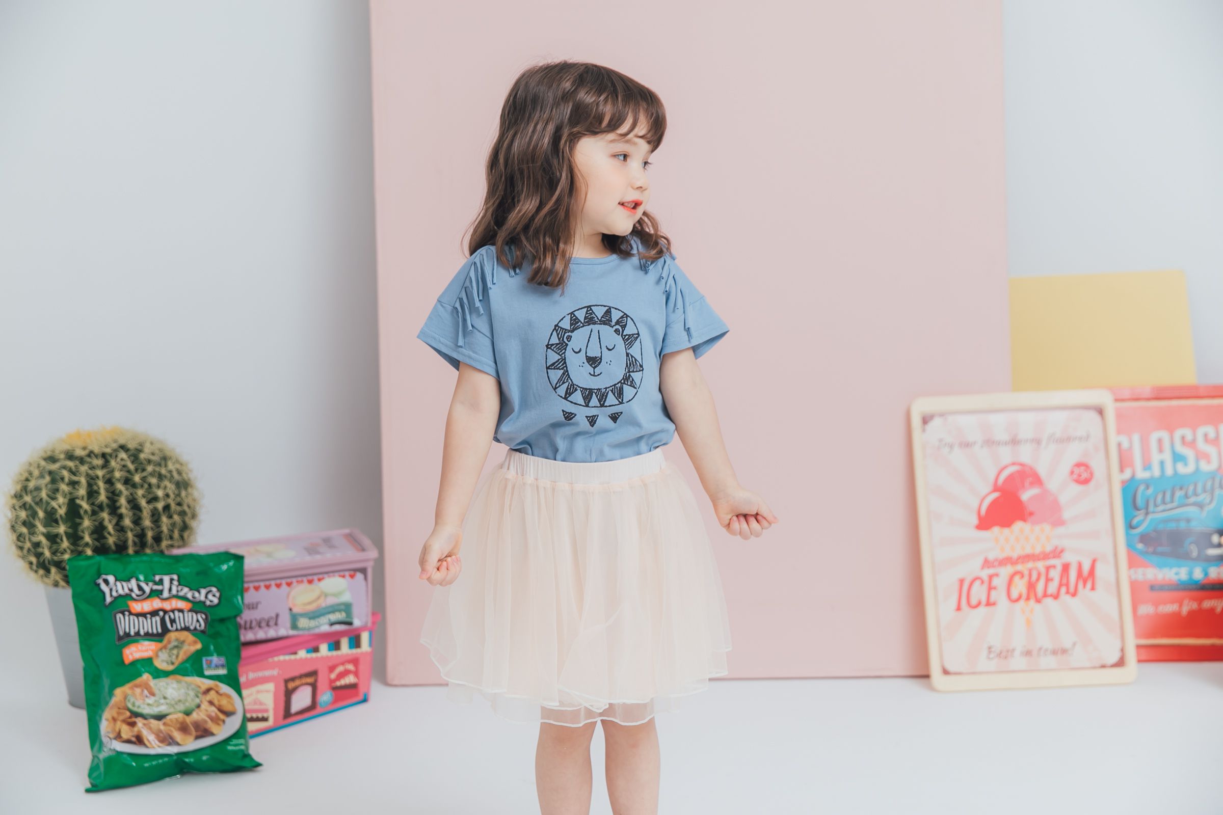 Peachy - 北鼻款*獨家訂製綿柔空氣紗裙-短裙款-氣質杏