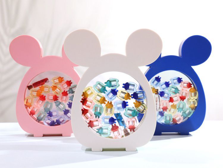 寶寶乳牙收藏盒-小老鼠款-粉色 (20x16cm)