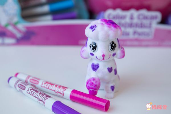 Crayola繪兒樂 - 【熱銷】彩繪百變毛小孩-寵物公仔*1(款式隨機)+可水洗細短桿彩色筆*2支(顏色隨機)