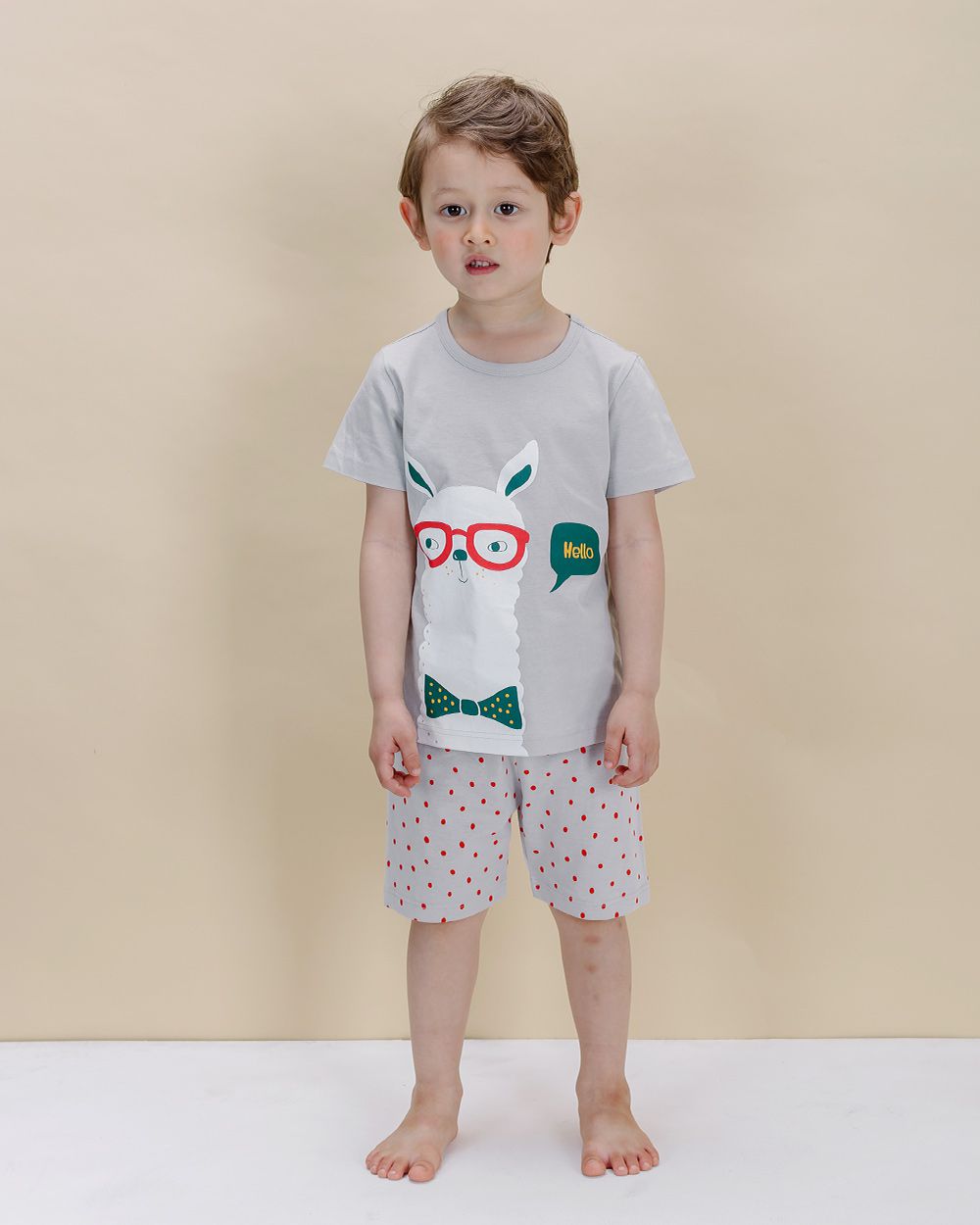 韓國 Sopoliini 童趣北歐風☺ 夏季純棉套裝 / 家居服