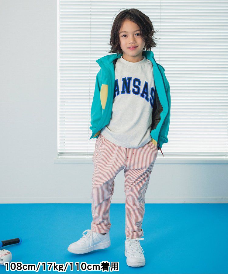 日本 BREEZE - 美式復古風長袖大學T-粉紅