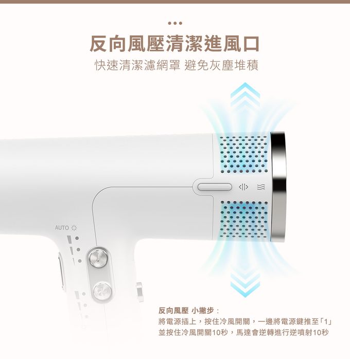 日本 TESCOM - 專業級負離子吹風機 TD880ATW-雪白色