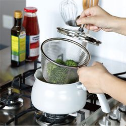 日本 CB JAPAN - COPAN系列 多功能單柄料理鍋1.8L(付濾網)-750g