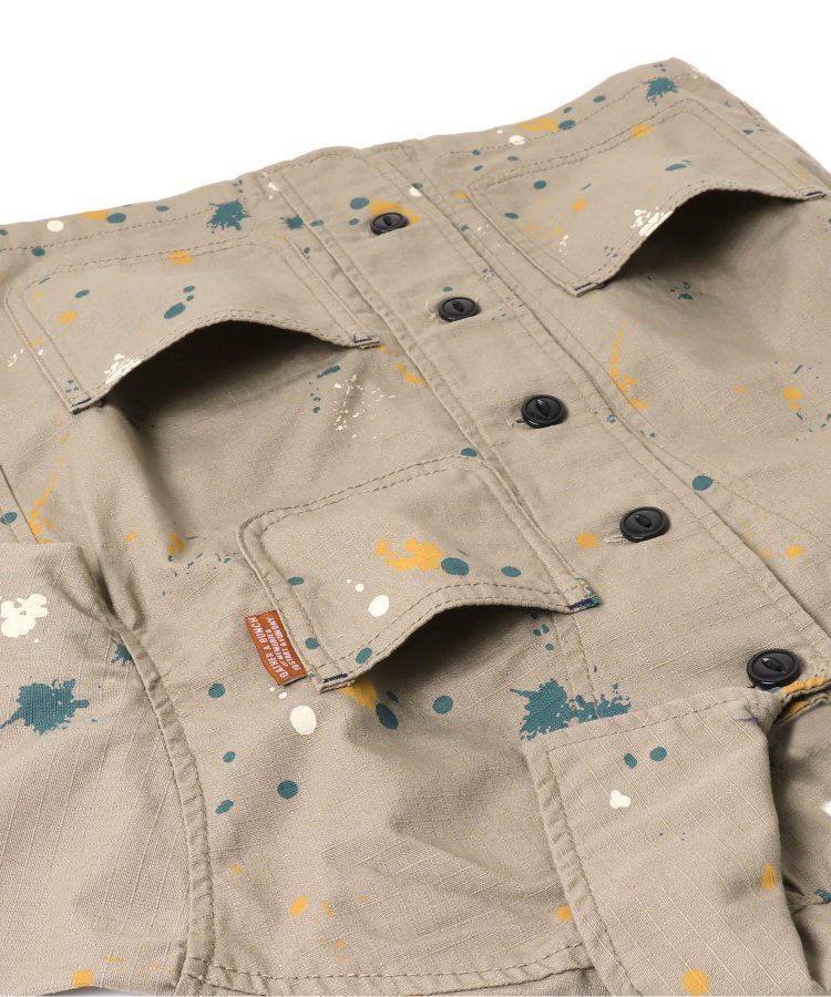 日本 BREEZE - 美式帥氣翻領夾克/薄外套-格紋-黑白