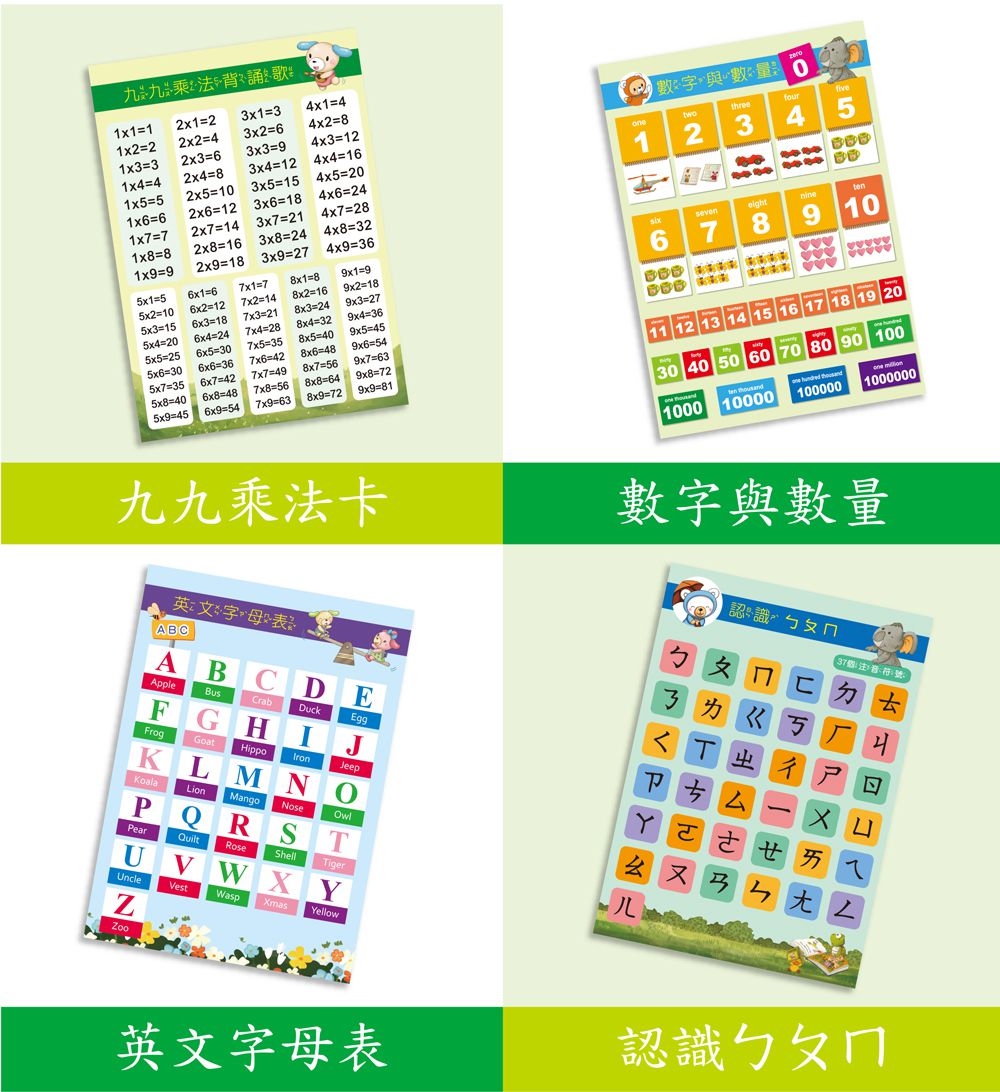 小牛津 - (加購)新版幼幼情境美語圖典(不含筆)-情境圖典美語*1+幼幼美語圖典*1+遊戲點讀書*4+錄音貼紙*4