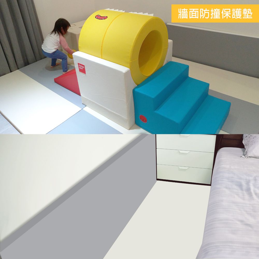 Mirabell - 兒童4cm厚連接地墊/遊戲墊/爬行墊(2入)-灰