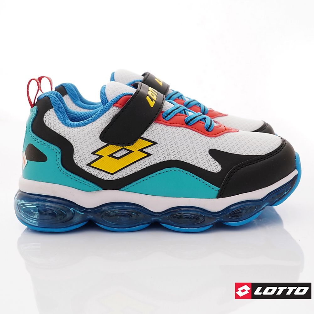 LOTTO樂得 - 樂得-氣墊避震跑鞋款-(中大童段)-運動鞋-白黑綠