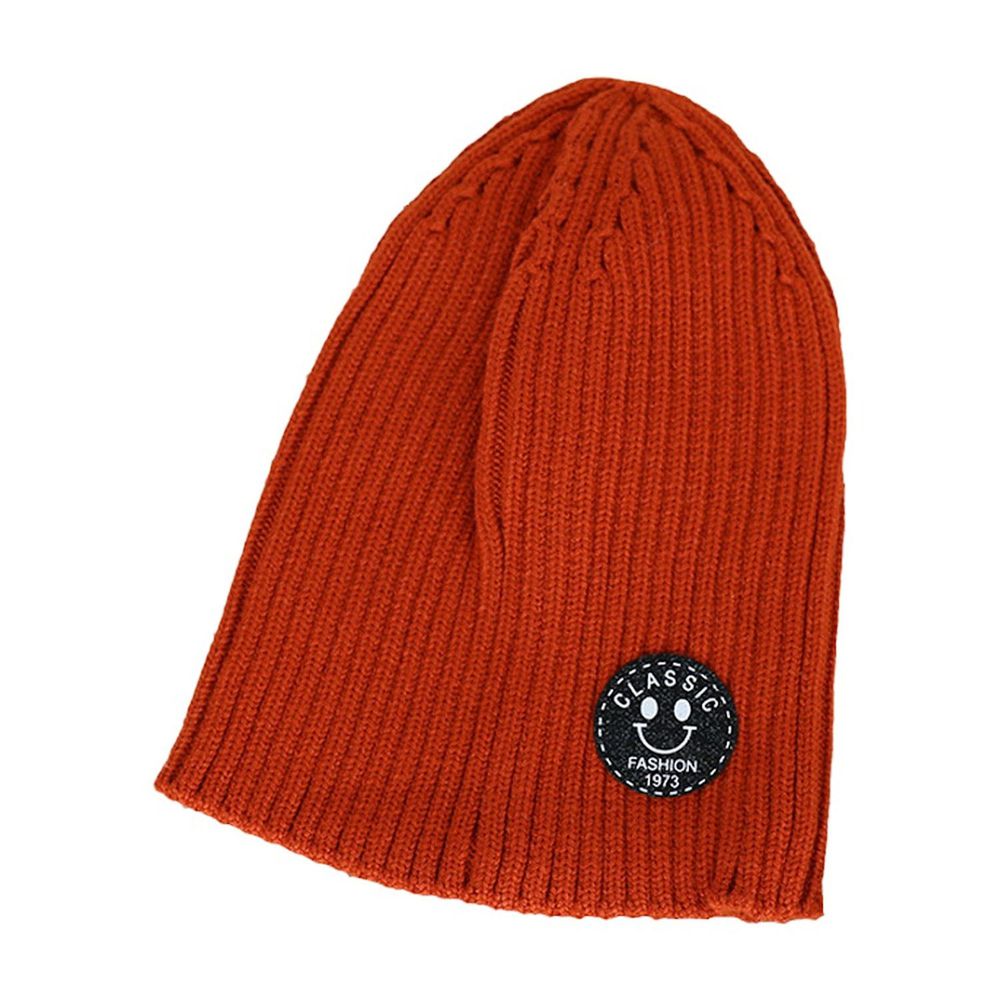 JoyNa - 針織護耳帽 基本款毛帽 童帽 保暖帽-咖啡色 (適戴頭圍約40-55cm)